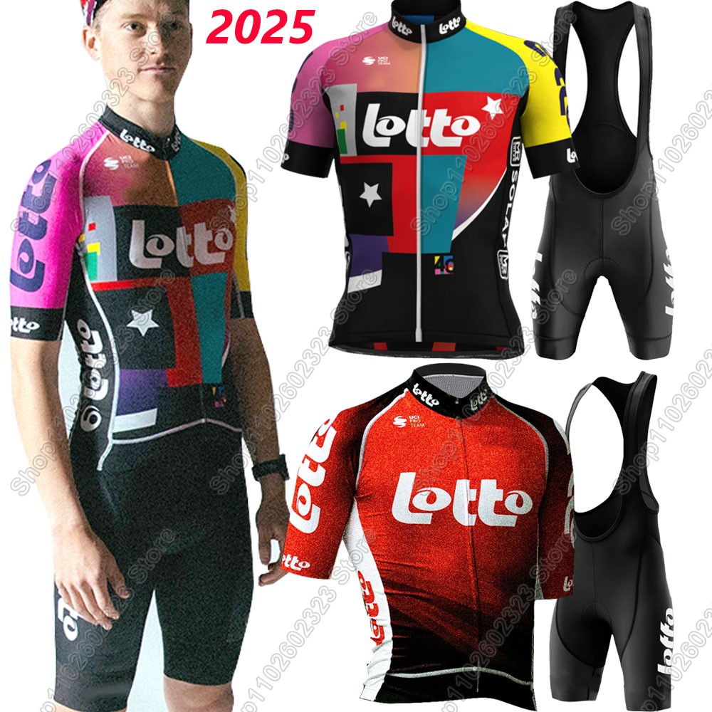 Cycling Commuter Shorts - Set Jersey Bersepeda Tim Lotto 2025