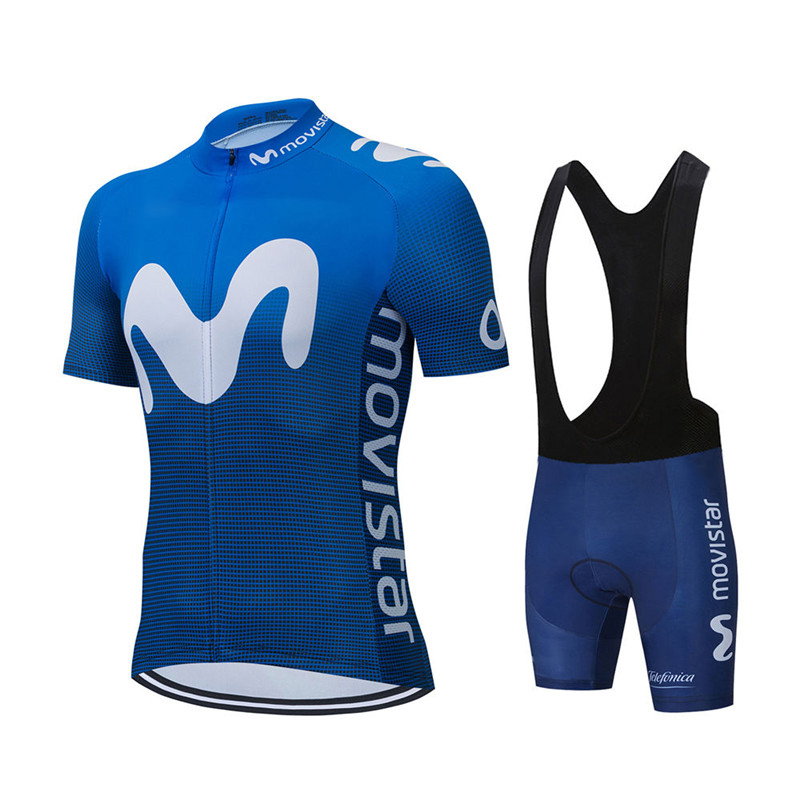 Cycling Commuter Shorts - Set Jersey Bersepeda Tim Movistar Musim