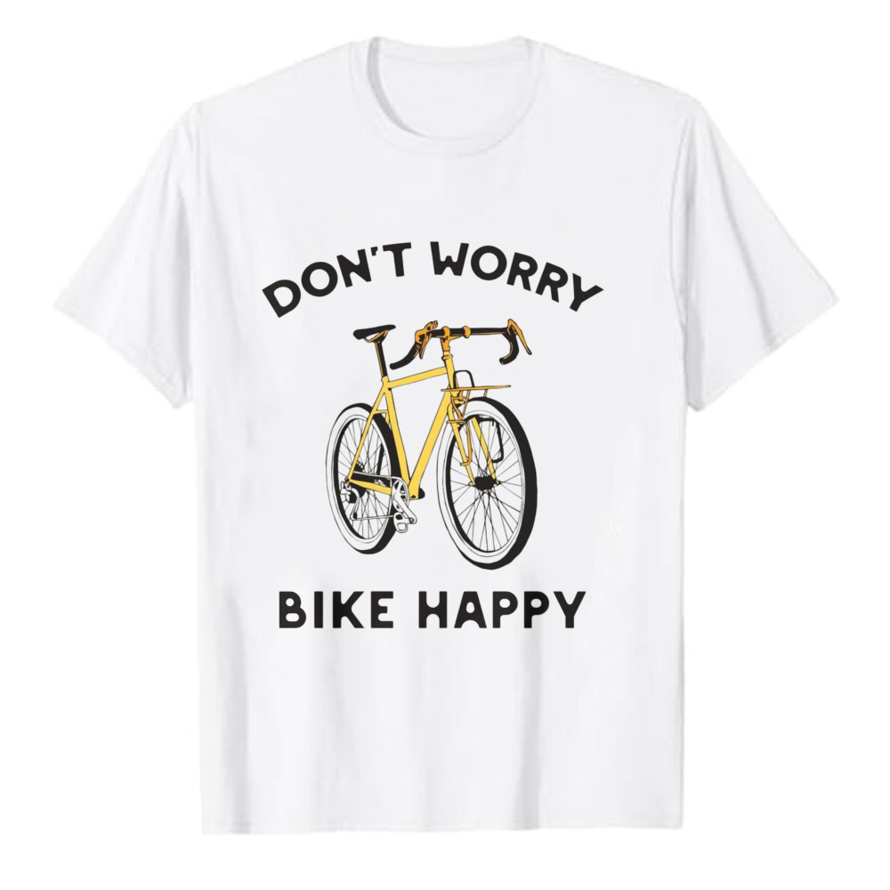 Cycling Commute Outfit - Pakaian Bersepeda Kota Unisex, Kaos Katun