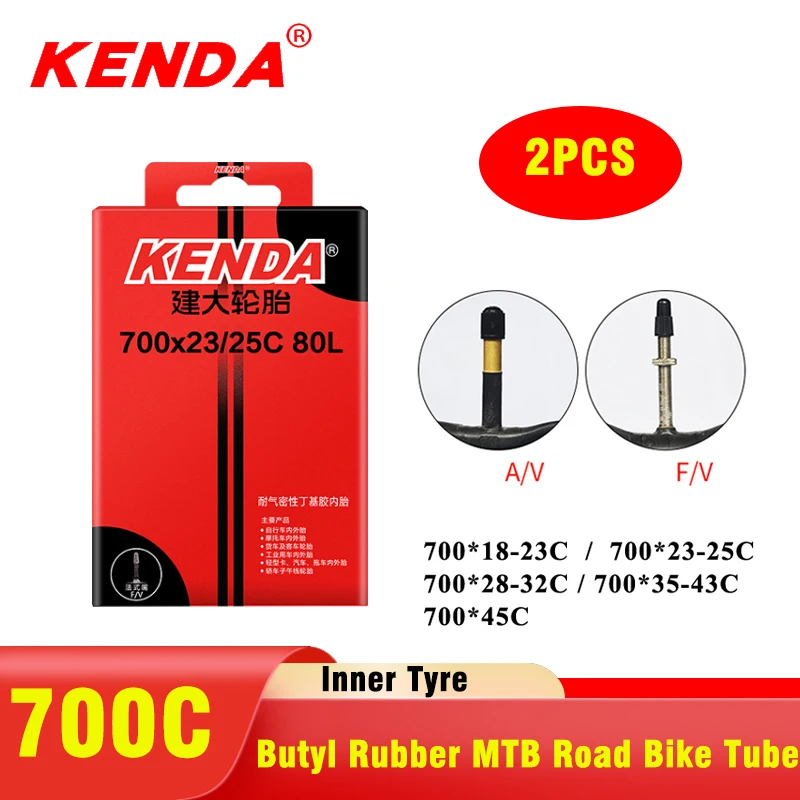 Inner Tube 700C - 2PCS Ban Dalam Sepeda KENDA 700C