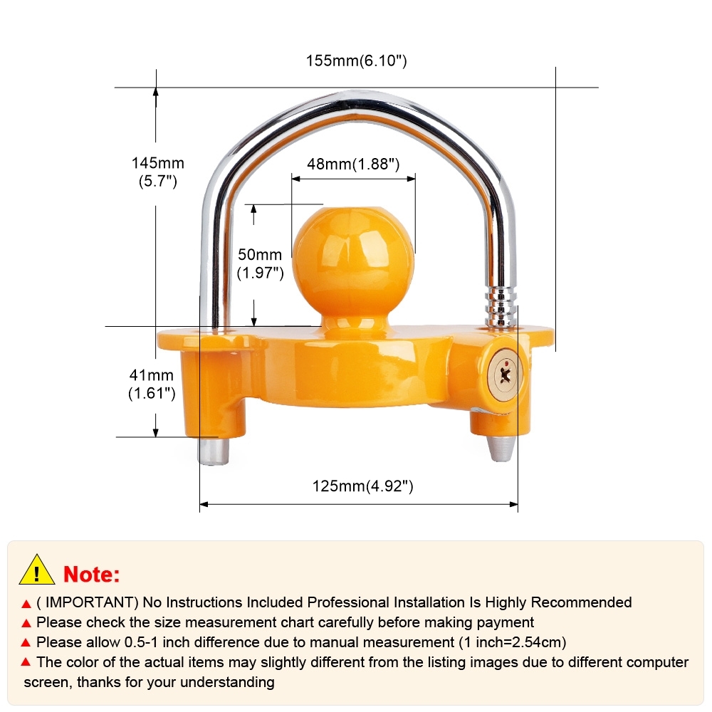 U-bolt Trailer Ball Lock Unive - U Lock Heavy Duty ulasan dan harga
