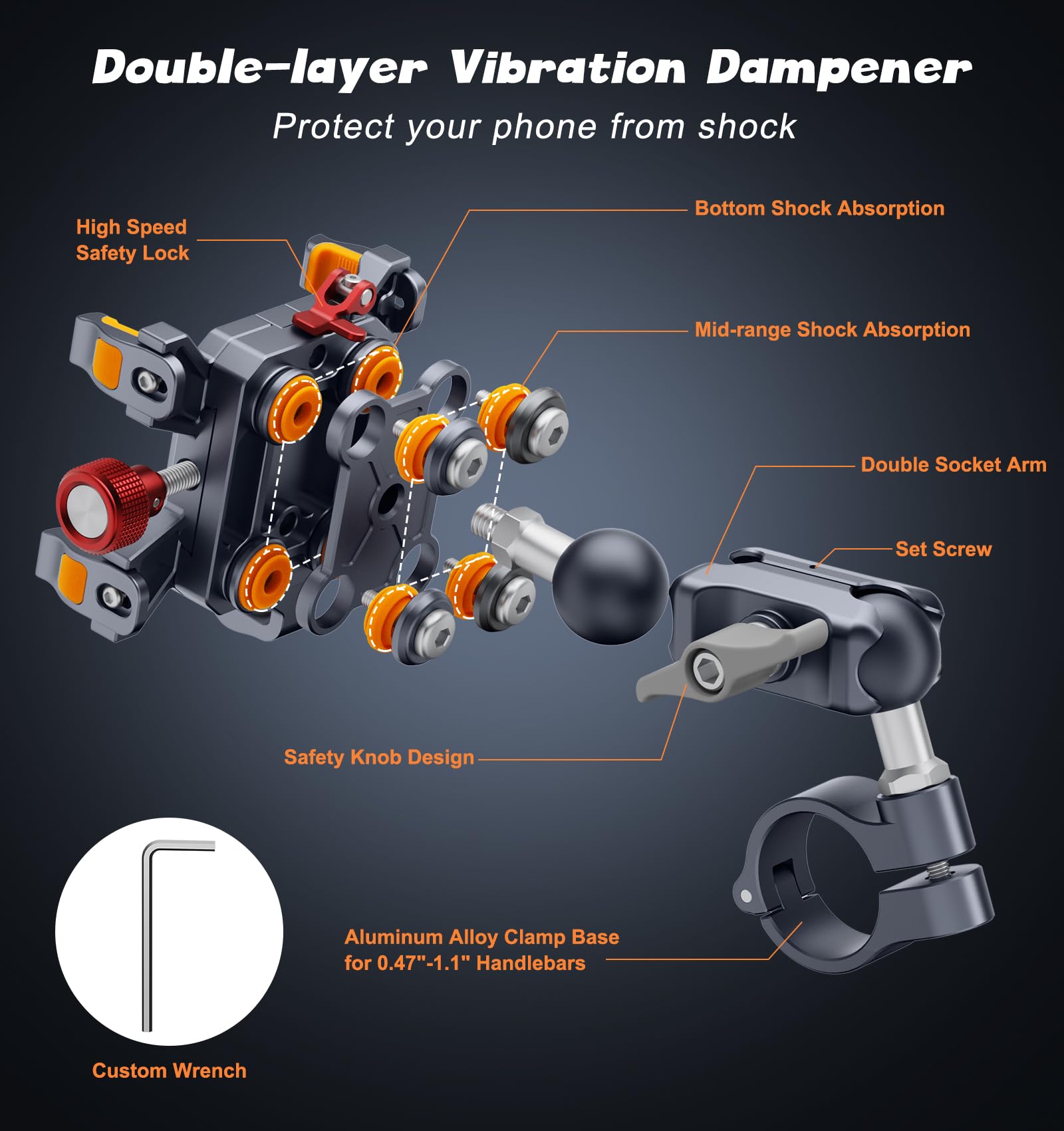 Dudukan ponsel sepeda motor tu - U Lock Heavy Duty ulasan dan harga