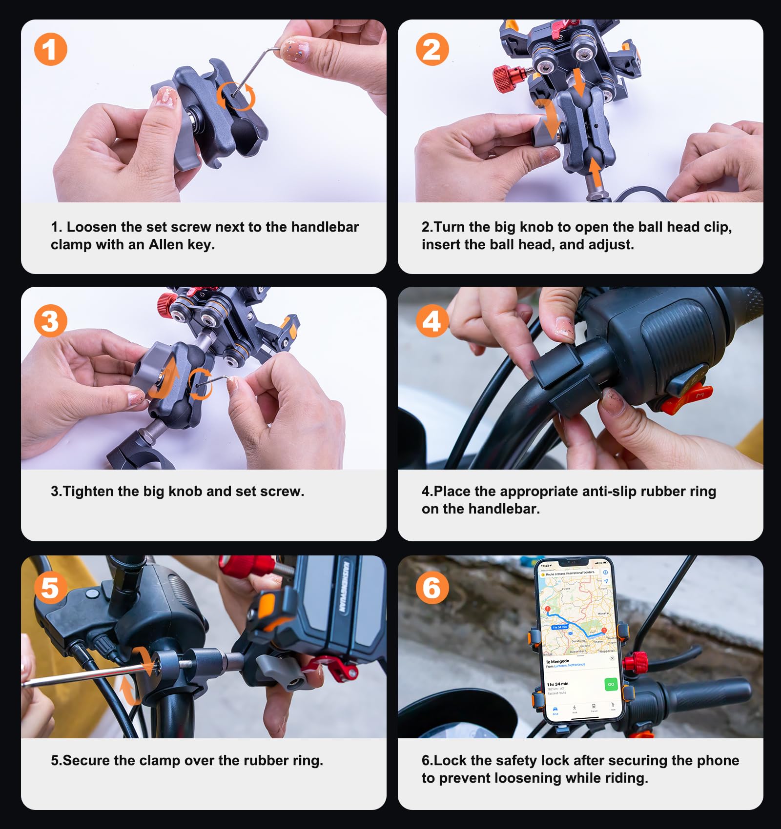 Dudukan ponsel sepeda motor tu - U Lock Heavy Duty ulasan dan harga