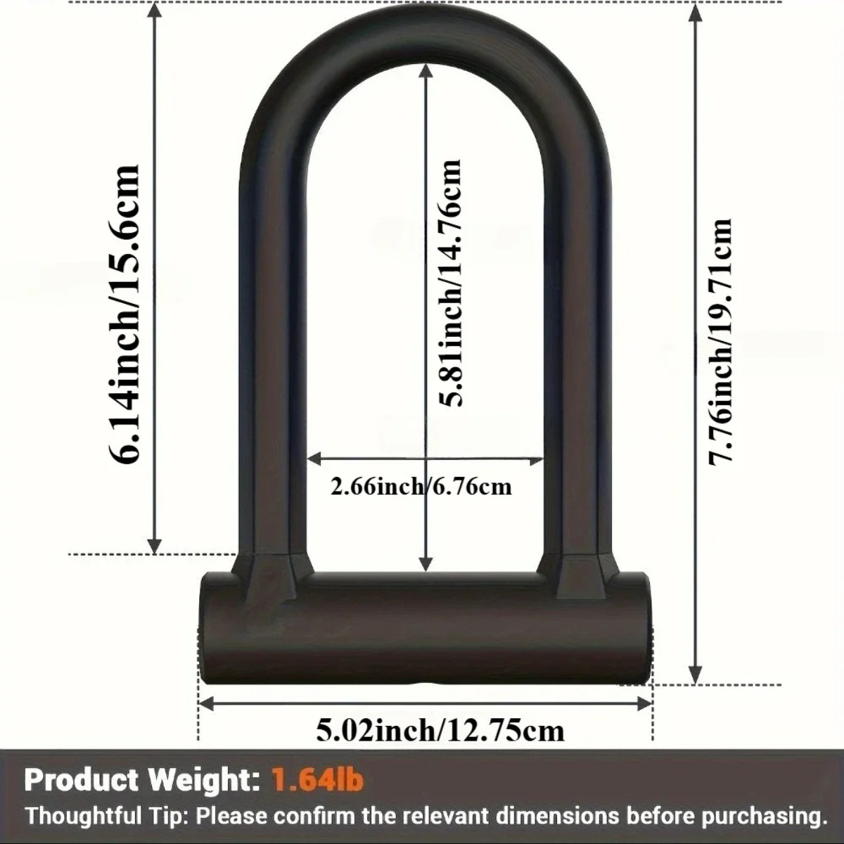 Kunci Sepeda Tugas Berat Anti  - U Lock Heavy Duty ulasan dan harga