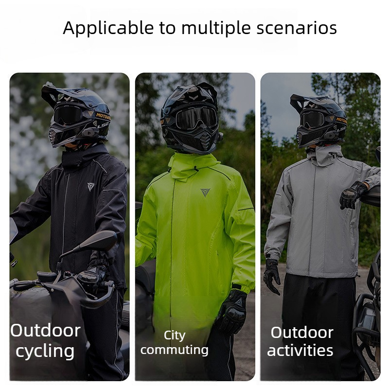 Setelan Jas Hujan Motor Anti A - Cycling Commute Jacket ulasan dan harga
