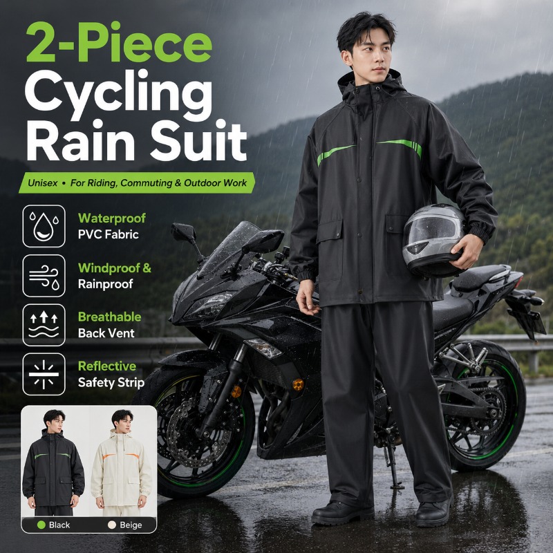 Setelan Hujan Bersepeda Anti A - Cycling Commute Jacket ulasan dan harga