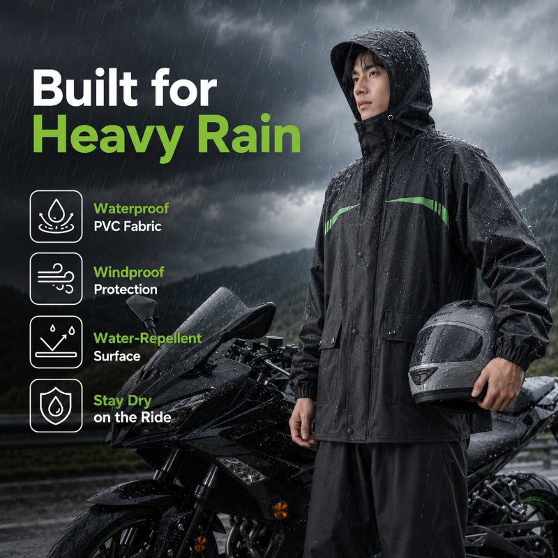 Setelan Hujan Bersepeda Anti A - Cycling Commute Jacket ulasan dan harga