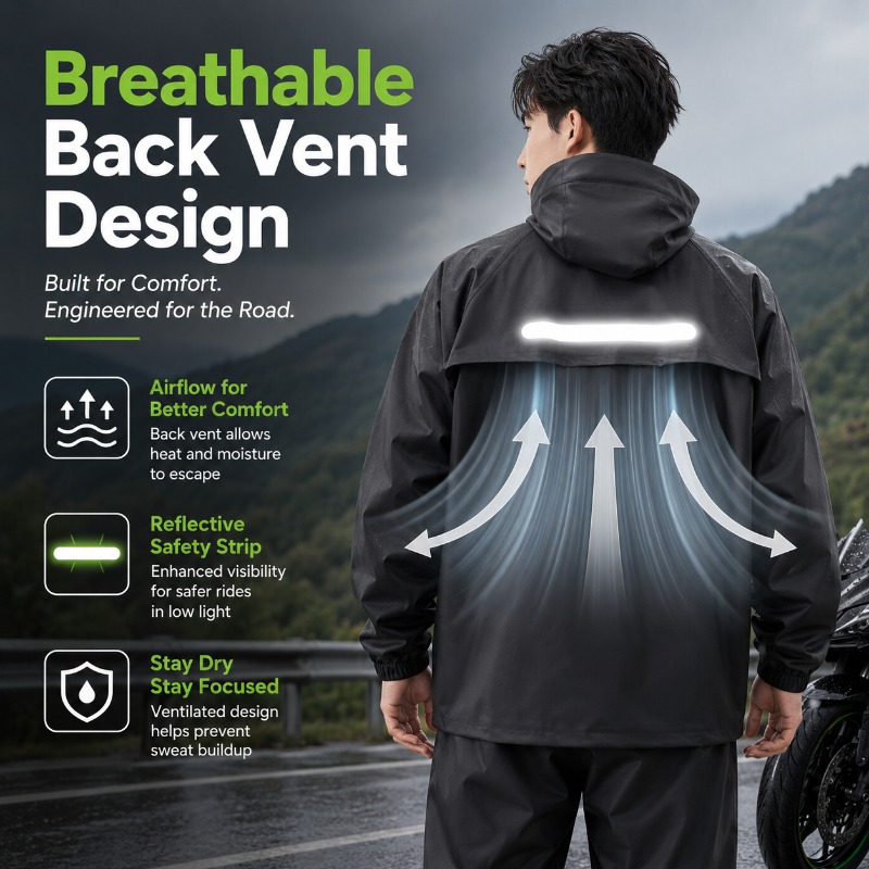 Setelan Hujan Bersepeda Anti A - Cycling Commute Jacket ulasan dan harga